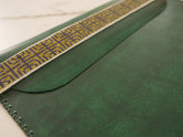 Housse d'ordinateur ou porte documents en cuir de vachette fait main prés de Hebron.